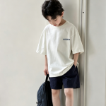 【90-160cm】半袖Tシャツ 男の子 英字 ゆったり シンプル - 画像 (6)