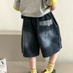 【100-170cm】ハーフパンツ 男の子 デニム カジュアル - 画像 (4)