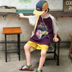 【100-170cm】半袖Ｔシャツ 男の子 ゆったり クール ストリート風 - 画像 (6)