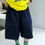 【100-170cm】ハーフパンツ 男の子 デニム 韓国風 履きやすい - 画像 (6)