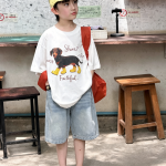 【90-160cm】半袖Tシャツ 男の子 イヌ プリント ファッション - 画像 (5)