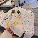 【80-170cm】トップス 女の子 ドット柄 可愛い 日焼け防止 - 画像 (8)