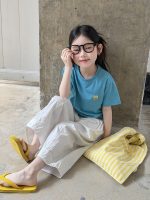 【100-170cm】パンツ 女の子 韓国風 ゆったり 通気性 合わせやすい - 画像 (7)