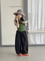 【100-170cm】パンツ 女の子 韓国風 ゆったり 通気性 合わせやすい - 画像 (10)