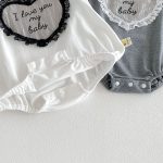 【66-90cm】ロンパース ベビー ハート柄 フリルデザイン - 画像 (12)