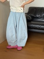 【100-170cm】パンツ 女の子 韓国風 ゆったり 通気性 合わせやすい - 画像 (14)