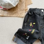 【80-130cm】ショートパンツ 女の子 デニム カートゥーン カジュアル - 画像 (9)