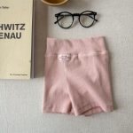 【80-130cm】ショートパンツ 女の子 ハイウエスト レギンス シンプル - 画像 (7)