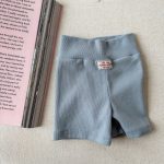 【80-130cm】ショートパンツ 女の子 ハイウエスト レギンス シンプル - 画像 (8)