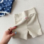 【80-130cm】ショートパンツ 女の子 ハイウエスト レギンス シンプル - 画像 (10)