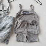 【80-130cm】セットアップ 女の子 ノースリープ 無地 シンプル - 画像 (7)