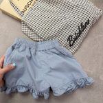 【80-130cm】ショートパンツ 女の子 フリル 無地 スウィート - 画像 (8)