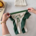 【80-130cm】半袖Ｔシャツ 女の子 ラグラン プリント トレンド - 画像 (9)