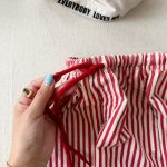 【80-130cm】ショートパンツ 女の子 ストライプ ストリート風 - 画像 (9)