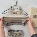 【80-130cm】セットアップ 女の子 ノースリープ 無地 シンプル - 画像 (10)