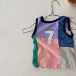 【80-130cm】ベスト 女の子 英字 カラフル ファッション - 画像 (8)