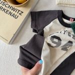 【80-130cm】半袖Ｔシャツ 女の子 ラグラン プリント トレンド - 画像 (12)