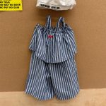 【80-130cm】サロペット 女の子 ストライプ キャミソール カジュアル - 画像 (8)