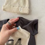 【80-130cm】半袖Ｔシャツ 女の子 ラグラン プリント トレンド - 画像 (13)