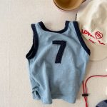 【80-130cm】ベスト 女の子 英字 カラフル ファッション - 画像 (10)