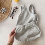 【80-130cm】セットアップ 女の子 ノースリープ カジュアル - 画像 (12)