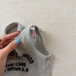 【80-130cm】ベスト 女の子 ノースリープ 英字 カジュアル - 画像 (13)