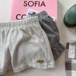 【80-130cm】ショートパンツ 女の子 ボーダー柄 ストレッチで快適 - 画像 (10)