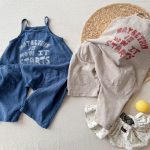 【80-130cm】パンツ 女の子 英字 オーバーオール シンプル - 画像 (12)