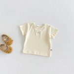 【73-100cm】半袖Tシャツorパンツ ベビー ニット シンプル - 画像 (6)