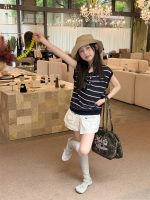 【100-160cm】ベスト ニット ストライプ 韓国風 ノースリーブ カジュアル 女の子 - 画像 (3)