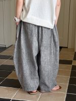 【100-160cm】パンツ 男の子 無地 シンプル レトロ - 画像 (6)
