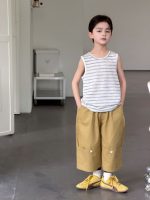 【100-170cm】ベスト ストライブ 夏新作 ゆったり ノースリーブ 男の子 - 画像 (3)