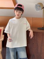 【100-160cm】半袖Tシャツ 男の子 英字 快適 ファッション - 画像 (3)