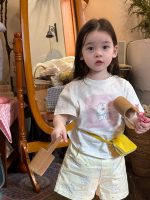 【80-130cm】半袖Tシャツorショートパンツ 女の子 プリント カートゥーン