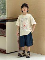 【90-160cm】半袖Tシャツ 男の子 英字 カジュアル - 画像 (3)
