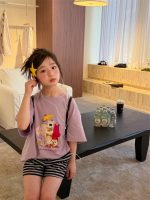 【100-160cm】Tシャツ プリント スウィート カジュアル 合わせやすい 半袖 - 画像 (6)