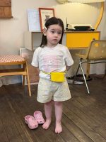 【80-130cm】半袖Tシャツorショートパンツ 女の子 プリント カートゥーン - 画像 (6)