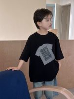 【90-160cm】Tシャツ プリント ファッション 半袖 ラウンドネック - 画像 (6)