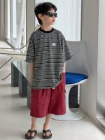 【90-160cm】半袖Ｔシャツ 男の子 ボーダー柄 レトロ - 画像 (6)