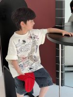 【90-160cm】半袖Tシャツ 男の子 プリント ゆったり - 画像 (5)