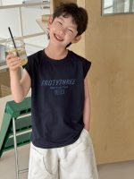 【90-160cm】Ｔシャツ 男の子 プリント 英字 ノースリープ - 画像 (3)
