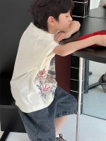 【90-160cm】半袖Tシャツ 男の子 プリント ゆったり - 画像 (3)