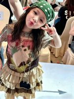 【90-150cm】トップスorスカートorセットアップ 女の子 配色 おしゃれ - 画像 (4)