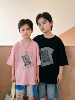 【90-160cm】Tシャツ プリント ファッション 半袖 ラウンドネック