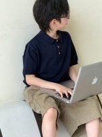 【90-160cm】半袖Tシャツ 男の子 シンプル 無地 ポロシャツ - 画像 (5)