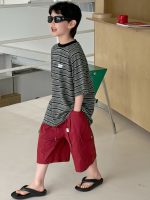 【90-160cm】半袖Ｔシャツ 男の子 ボーダー柄 レトロ - 画像 (4)