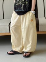 【90-150cm】パンツ 男の子 星のワッペン 通気性抜群