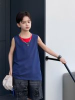 【100-170cm】ベスト ノースリーブ ゆったり 無地 合わせやすい 男の子 - 画像 (5)