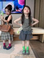 【80-130cm】ボーダー柄 ベストorスカートorパンツ 女の子 おしゃれ - 画像 (5)