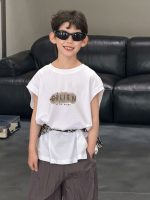 【90-160cm】Ｔシャツ 男の子 ノースリープ シンプル - 画像 (4)